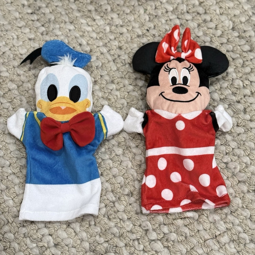 Disney Hand Puppets Minnie Mouse Daffy Duck Lot Of 2